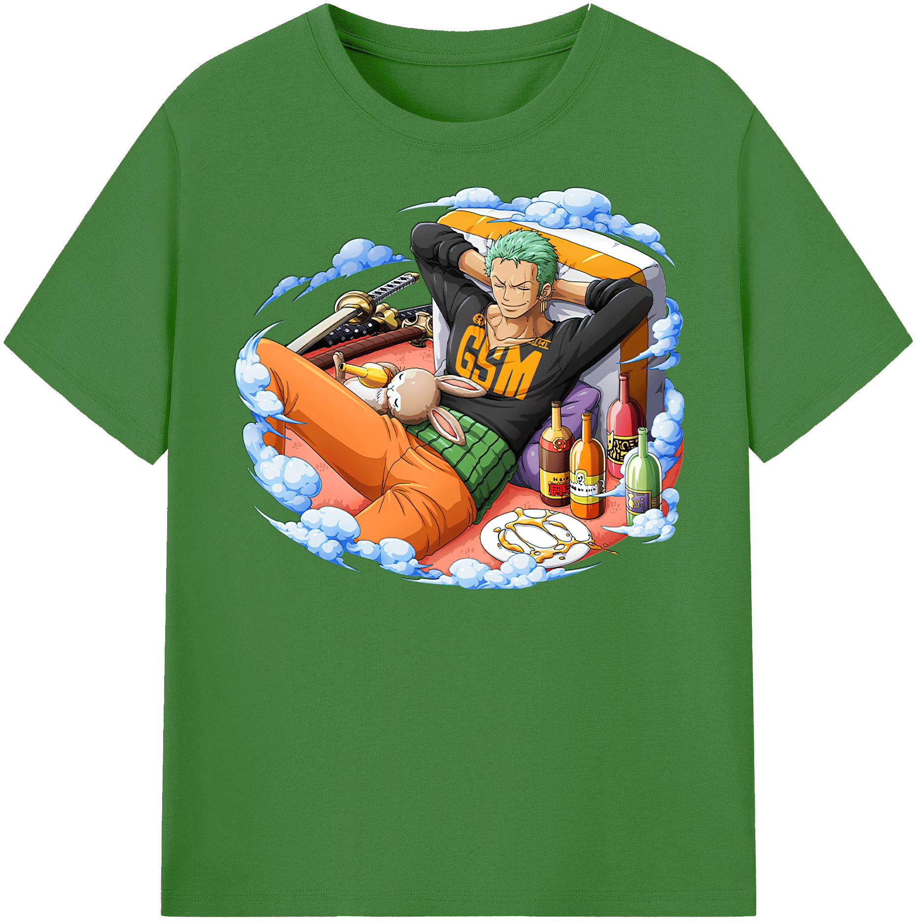 ワンピース ロロノア・ゾロ ONE PIECE Roronoa Zoro レディースカジュアルプリントTシャツ（綿100％）